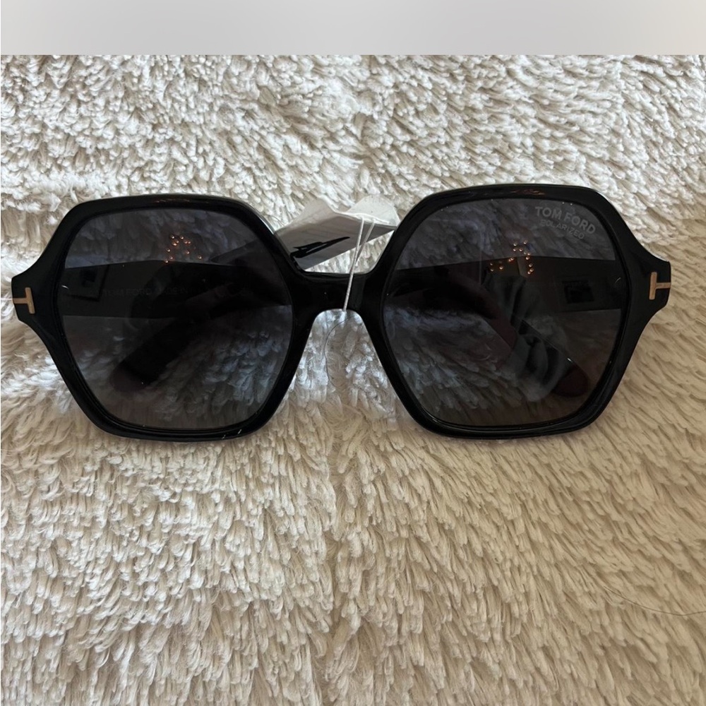 Tom Ford Black Geometric Sunglasses